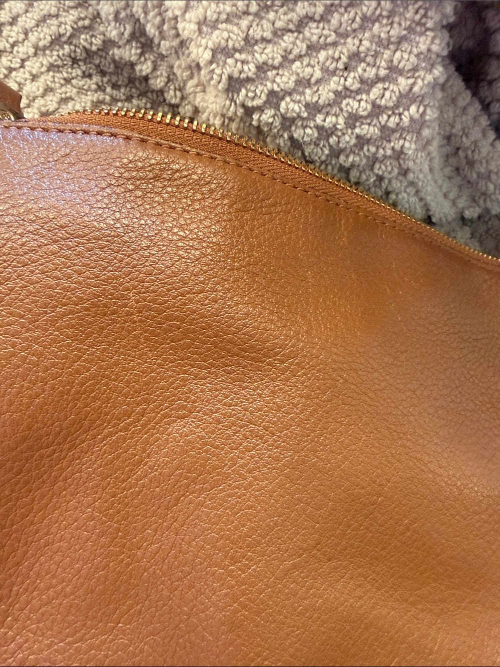 Michael Kors Brown Leather Crossbody with Tassel and Gold Chain - Picture 7 of 7